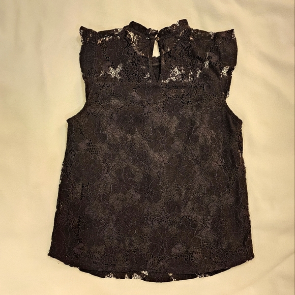 Monteau Black Lace Top - Picture 2 of 3
